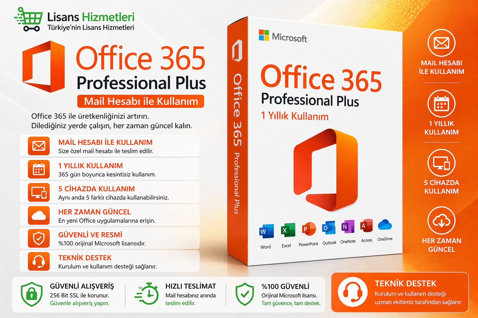 Microsoft Office 365 Professional Plus - MAİL HESABI